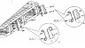 Крепление реечного домкрата Hi-Lift Farm Jack и лопаты на багажник
