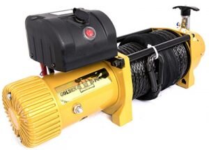 Лебедка 4х4 Golden Power 9274 11000lbs / 4999кг 12V пневмо-ручной роспуск синтетический трос 11мм 27м