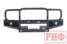 Бампер РИФ силовой передний Toyota Land Cruiser 76/78/79 2007+ c доп. фарами и защитной дугой, под штатную лебедку и расширители арок