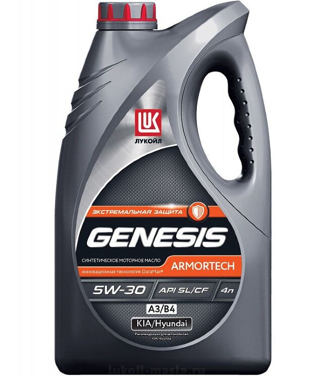 5/30 Лукойл Genesis Armortech A3/B4 4л синт масло моторное 5w30