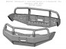 Бампер РИФ передний Mitsubishi L200 2005-2015/Pajero Sport 2009-2015 с защит. дугой и защитой бачка