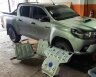 Защита КПП + комплект крепежа, алюминий, Toyota Hilux 2015-, V - 2.4d; 2.8d; полный привод/Toyota Fortuner 2017-, 2.8d; полный привод
